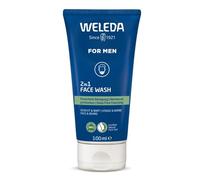 WELEDA - Gel nettoyant 2en1 visage et barbe Homme - Nettoie en profondeur, prévient les impuretés et réduit l'excès de sébum - NATRUE* - Vegan*** -100 ml