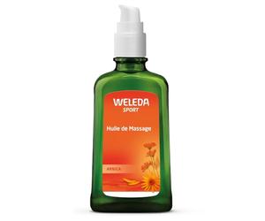 WELEDA - Huile de Massage à l'Arnica - Préparation et récupération sportives - Nourrit, assouplit et tonifie la peau - Pour les sportifs avant ou après l'effort physique - NATRUE* - Bio** - Vegan*** - 100 ml