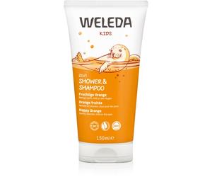 Weleda Kids Happy Orange crème de douche et shampoing pour enfant 2 en 1 150 ml