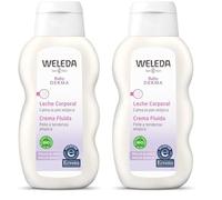 WELEDA - Lait Corporel Mauve Blanche - Adoucit et calme les irritations - Pour les bébés et les jeunes enfants à la peau très sensibles ou à tendance atopiques - NATRUE* - Bio** - 200 ml (Lot de 2)