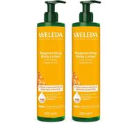 Weleda Lait Corps Régénérant à l’Argousier 250ml - Hydratation 48h, Réduit les Tiraillements (91% Satisfaits) - Testé 4 Semaines, 1-2 Applications/Jour - Soin Naturel Certifié NATRUE (Lot de 2)