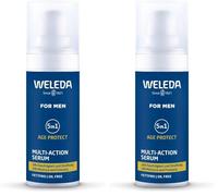 WELEDA Sérum Multiaction 5en1 Homme - Soin Visage Homme Anti-Âge, Hydratation 24h, Réduit Rides & Signes De L’Âge, Grenade & Prunellier Antioxydants, Aloe Vera Bio, Vegan NATRUE, 30ml (Lot de 2)
