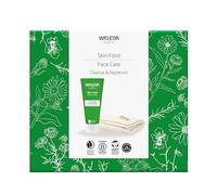 Weleda Skin Food Coffret cadeau de soins de la peau 2 en 1 - Baume nettoyant pour la peau, carte rituelle de nettoyage quotidien et gant de toilette, pour homme et femme, 100 % certifié naturel, bio