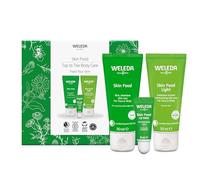Weleda Skin Food Original Coffret cadeau de soins de la peau du bout aux pieds - 30 ml, léger 30 ml et baume à lèvres, pour homme et femme, utilisations multiples, 100% certifié naturel, bio