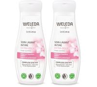 WELEDA Soin Lavant Intime Extra-Doux - Gel Lavant Intime Femme, Sans Savon, pH Physiologique, Anti-Odeurs, Aloe Vera Bio, Mauve Blanche Bio, Acide Hyaluronique, Prébiotique, Vegan, NATRUE, 200ml