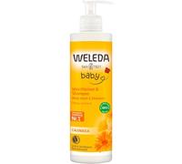 Weleda Soins-de-la-grossesse-et-du-bebe Bebes-enfantsnettoie la peau et les cheveux en douceur, sans agresser les yeuxLotion lavante & shampooing au calendula 200 ml