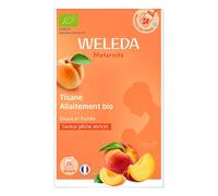 WELEDA - Tisane Allaitement bio Pêche Abricot - 20 sachets - Pour les femmes qui allaitent - A base de plantes issues de l'agriculture biologique connues pour favoriser la lactation - ECOCERT - 20x2G