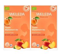 Weleda Duo Tisane Allaitement bio Pêche Abricot lot de 2x 20 sachets