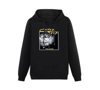 WELENAGA Men Long Sleeve Printed Hoodies Cocteau Twins TreasureMen's Hoody Sweatershirt Black XL