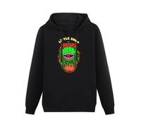 WELENAGA Men Long Sleeve Printed Hoodies Little Shop of Horrors Cult Film Movie 1980'S Fan Horror Sci FiMen's Hoody Sweatershirt Black XL