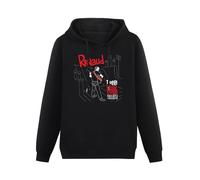 WELENAGA Men Long Sleeve Printed Hoodies Renaud Tourne Rouge SangMen's Hoody Sweatershirt Black XXL