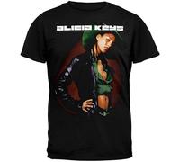 WELENAGA Men's Alicia Keys Mens Groove T Shirt T-Shirts Black L