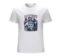 WELENAGA Men's DJ Screw Vintage 90'S Inspired Rap T-Shirts White S