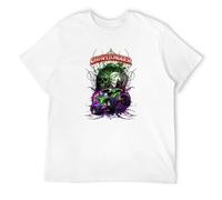 WELENAGA Men's Grave Green Digger Monster Truck T-Shirts White 3XL
