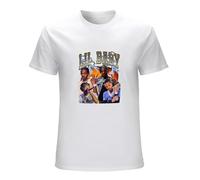 WELENAGA Men's Lil Baby 90S Vintage Rapper T-Shirts White XXL