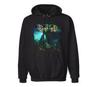 WELENAGA Men's Long Sleeve Ensiferum Two Paths Hoody Sweatershirt Black M