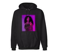 WELENAGA Men's Long Sleeve Sza Purple Shadows Hoody Sweatershirt Black 3XL