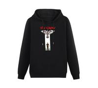 WELENAGA Men's Long Sleeve The Crow Movie Poster Hoody Sweatershirt for Men Black XXL