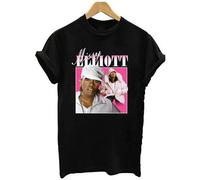 WELENAGA Men's Missy Elliott Music Band T Shirt T-Shirts Black XXL