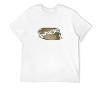 WELENAGA Men's Paiste Drummer Cymbals Sounds Gongs T-Shirts White L