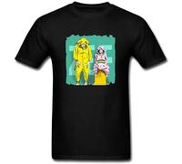 WELENAGA Men's Rap Rave Group Die Antwoord Logo Short Sleeve T Shirt T-Shirts Black XL