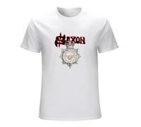 WELENAGA Men's Saxon Strong Arm of The Law T-Shirts White XL