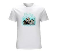 WELENAGA Men's The Belcher Family Bobs Burgers Bob Addams Family Gothic T-Shirts White L