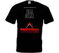 WELENAGA Men's Total Recall V3 Black Poster T-Shirts Black 3XL