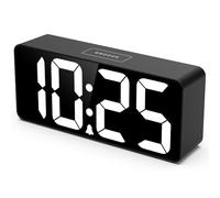 Welgo - Réveil numérique Convivial pour Les Personnes âgées, Grand Affichage de 7,5 Pouces, Facile à Utiliser, luminosité Pleine Gamme, Volume réglable, Port de Charge USB Pratique pour