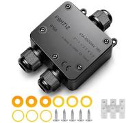 WELHAEPI IP68 Boîte Jonction 3 Voies, Étanche Extérieur