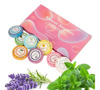 Welhammsae Boules de Bain Set avec Boîte, 8 Pièces par Sac, 8 Senteurs, Aromatherapie, Naturelles Fabriquées à la Main, Accessoire d'Aromathérapie Vegan, Calmant, Relaxant, pour Femme, Fille, Enfants