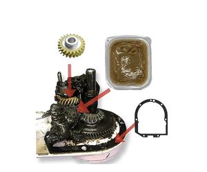 Welikekitchen Kit de réparation pour robots de cuisine KitchenAid comprenant un pignon, un joint, de la graisse de transmission, 5 ans de garantie