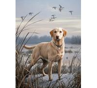 WELIWE 5D Diamond Painting DIY Broderie Numéros Diamant Peinture Kit Complet Strass Arts Pour Enfants Adultes Décoration Murale Chien de chasse 40x50 cm