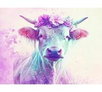 WELIWE 5D Diamond Painting DIY Broderie Numéros Diamant Peinture Kit Complet Strass Arts Pour Enfants Adultes Décoration Murale Vache 40x50 cm