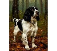 WELIWE 5D Diamond Painting DIY Broderie Numéros Diamant Peinture Kit Complet Strass Arts Pour Enfants Adultes Décoration Murale Chien de chasse 40x50 cm