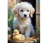 WELIWE 5D Diamond Painting DIY Broderie Numéros Diamant Peinture Kit Complet Strass Arts Pour Enfants Adultes Décoration Murale Animaux mignons 40x50 cm