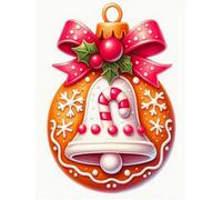 WELIWE Kit Broderie Point de Croix Estampé 11CT Adultes Débutant Compté Point de Croix Kits DIY Pré Imprimé Canevas art broderie Clochettes colorées 40x50 cm