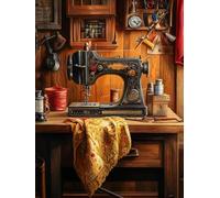 WELIWE Point de Croix Broderie Kits de Couture à la Main Bricolage 11CT Estampé pour Les Débutants Kit de Broderie Pré-imprimé Motif Machine à coudre 40x50 cm