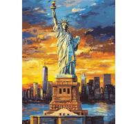WELIWE5D Broderie Diamant DIY Diamonds Painting Kit Mosaïque Canevas Strass Peinture Murale pour Adultes Debutant Décoration Statue d'une déesse 40x50 cm