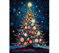 WELIWE5D Broderie Diamant DIY Diamonds Painting Kit Mosaïque Canevas Strass Peinture Murale pour Adultes Debutant Décoration Sapin de Noël 40x50 cm