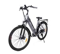 WELKIN Vélo électrique, Gris , Moteur 500W Batterie 36V 18AH, 25KM/H Autonomie 120KM, Envoyer panier de voiture avant