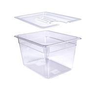 WELKOR Grand récipient sous vide de 26 l avec couvercle, kit de cuisson sous vide compatible avec les cuisinières sous vide Wancle Anova, Joule, pour cuisiniers à domicile à usage professionnel (12 l