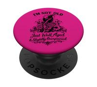 Well Aged Overversed Squelette Funny Wine PopSockets PopGrip Adhésif