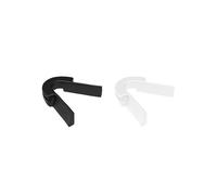 Well-aimed Plaquettes de nez de rechange compatibles avec les lunettes de soleil Pit Viper d'origine, pièce de nez confortable en caoutchouc souple - Noir + blanc