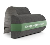 Well B4 Appuie Tete Voiture, Coussins de dou avec contrepoids, 100% Mousse à mémoire de Forme, taie d'oreiller Lavable, Coussin Boudin, cale Nuque, Rouleau liège, Coussin Chaise Gamer, Neck Pillow