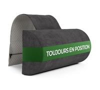 Well B4 Appuie Tete Voiture, Coussins de dou avec contrepoids, 100% Mousse à mémoire de Forme, taie d'oreiller Lavable, Coussin Boudin, cale Nuque, Rouleau liège, Coussin Chaise Gamer, Neck Pillow