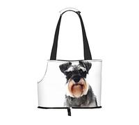 Well-Behaved Schnauzer Sac à main pliable pour transport de chien Convient pour chiots, petits chiens et chats pour les voyages en plein air