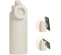 Well & Body Gourde magnétique Magnet’O 1,2L | Gourde MagSafe connectée en acier inoxydable, isotherme et sans BPA | Trépied CrossFit Fitness avec angle ajustable [CREAM EDITION]
