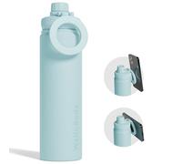 Well & Body Gourde magnétique Magnet’O 750mL | Gourde pour téléphone Compatible MagSafe en acier inoxydable avec angle ajustable sans BPA et Isotherme | Trépied gourde CrossFit Fitness [BLEU]
