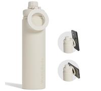Well & Body Gourde magnétique Magnet’O 750mL | Gourde pour téléphone Compatible MagSafe en acier inoxydable avec angle ajustable sans BPA et Isotherme | Trépied Fitness CrossFit [CREAM] (750 mL)